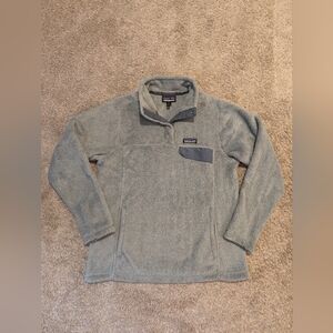 Patagonia Re-Tool Snap-T Pullover in Tailored Grey w/Plume Grey Size Medium